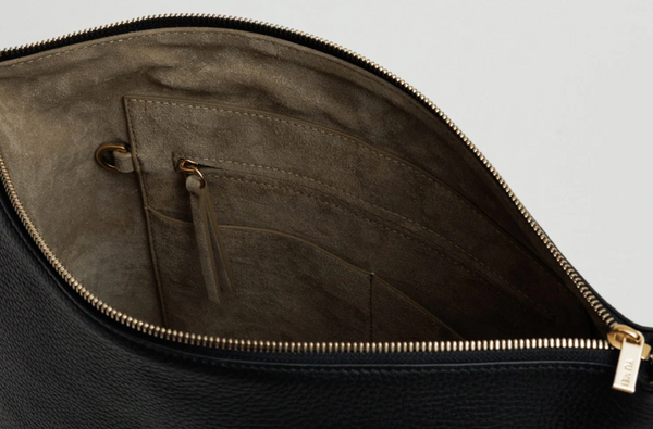 Braidy Bag: Black Deer Nappa