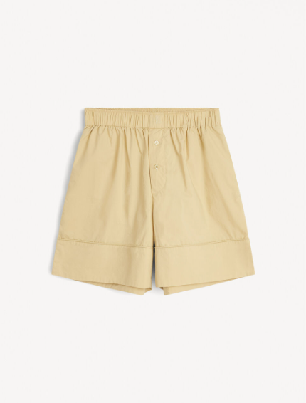 Siara Cotton Shorts: Dark Sand