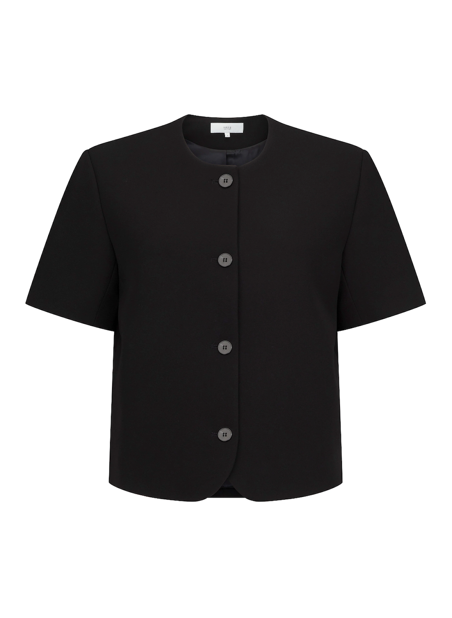 SHORT SLEEVE TILMENS JACKET: BLACK