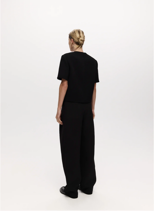 SHORT SLEEVE TILMENS JACKET: BLACK