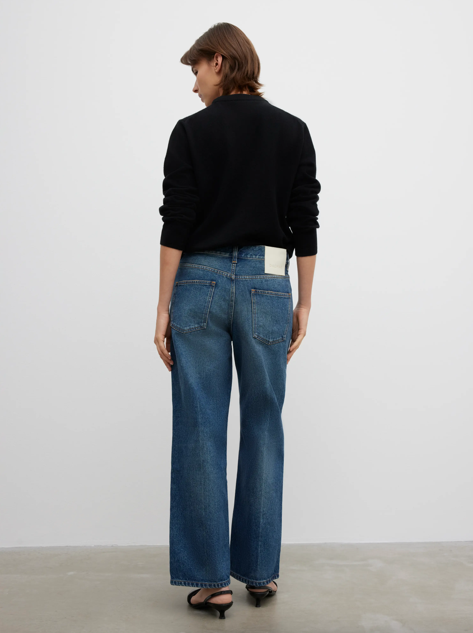 Cropped Denim: Vintage Blue