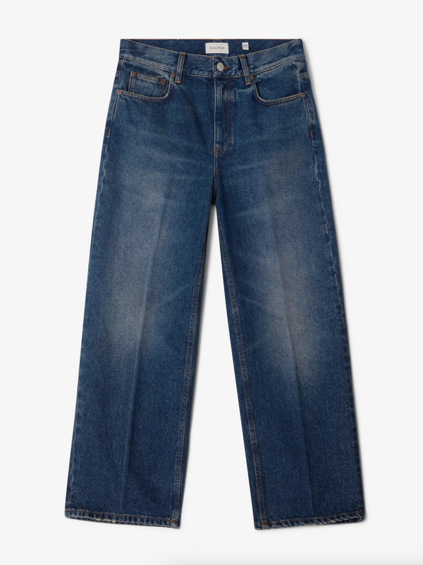 Cropped Denim: Vintage Blue