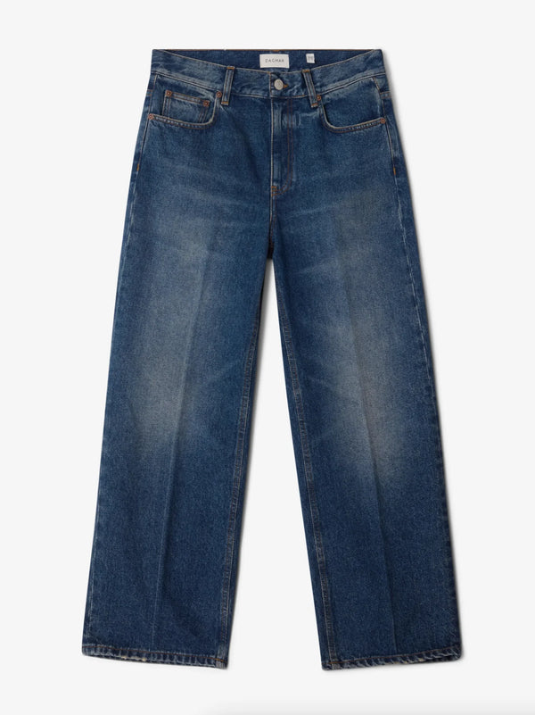 Cropped Denim: Vintage Blue