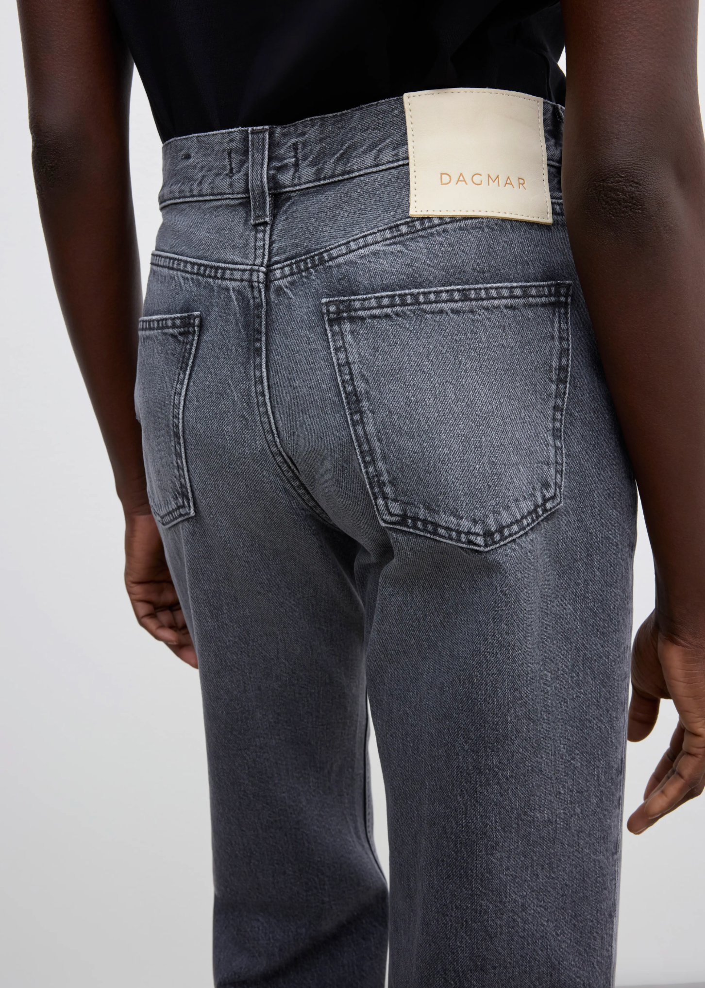 Cropped Denim: Light Grey
