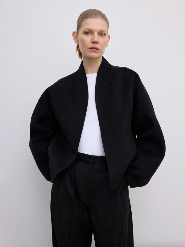 Short doublé jacket: Black