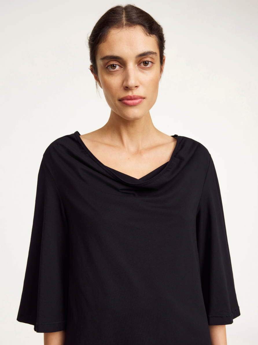 Bryar organic cotton T-shirt: black