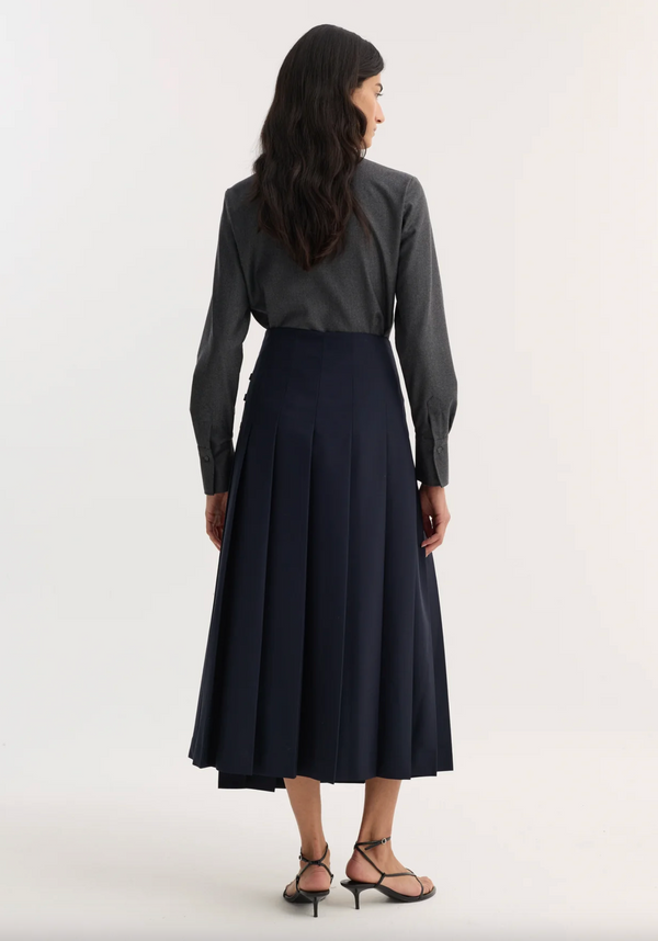 fitted shirt: dark grey melange