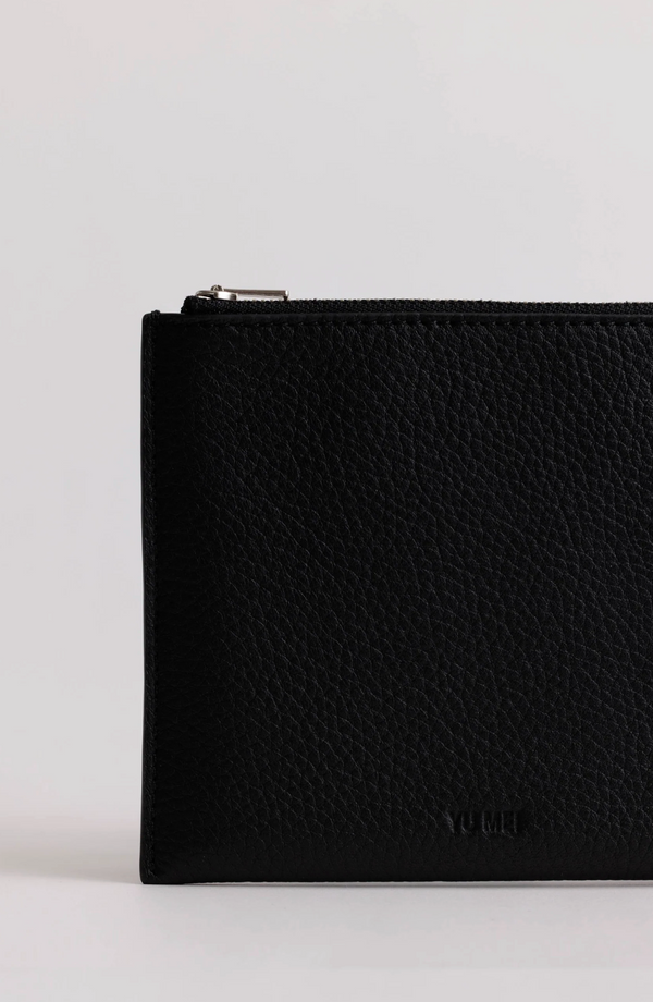 Adrian Envelope: Black Deer Nappa