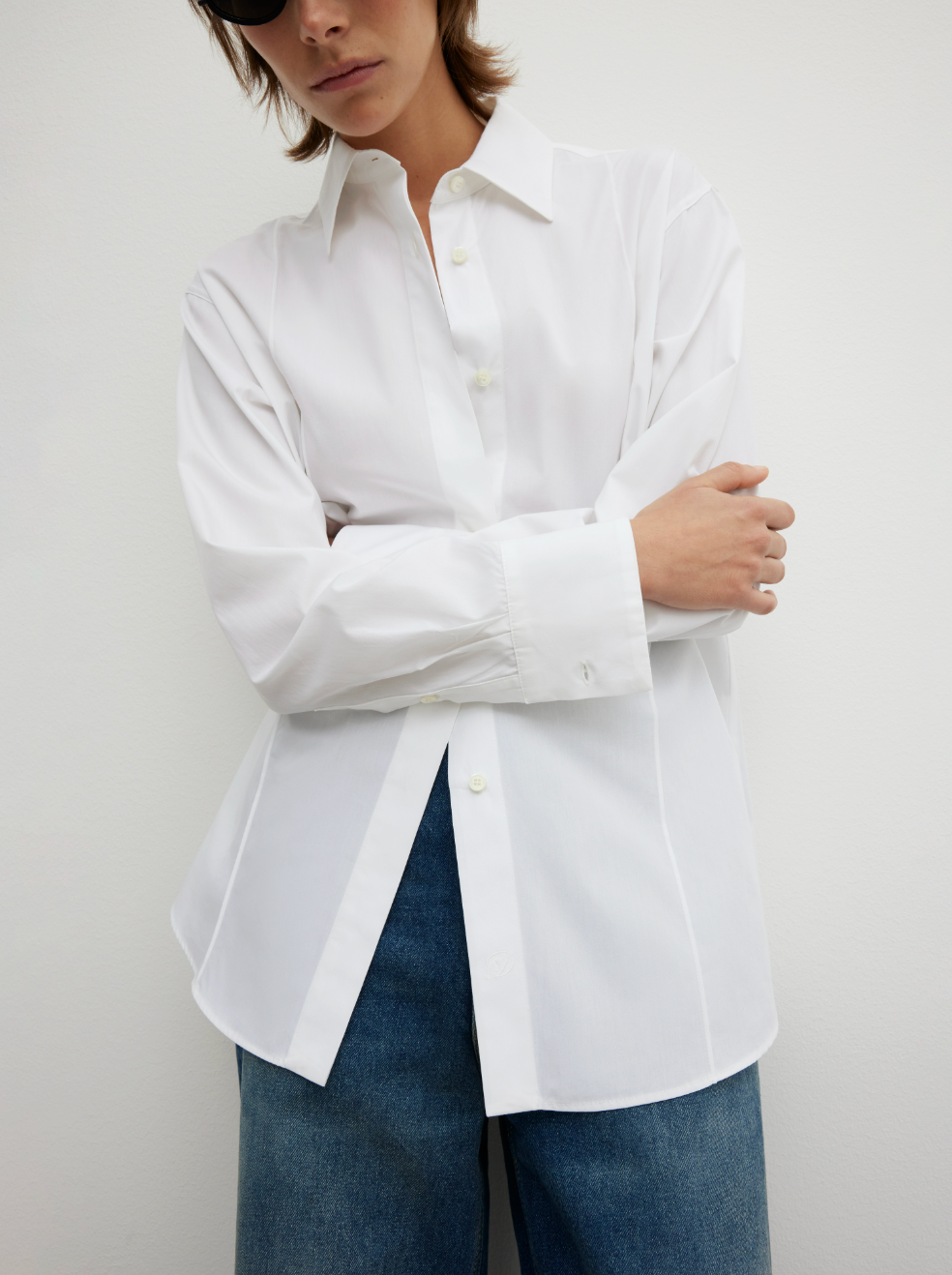 Poplin Shirt: White