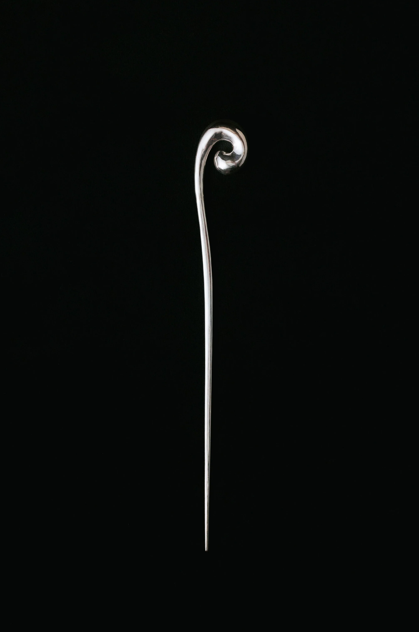 Spiral Hairpin: Silver