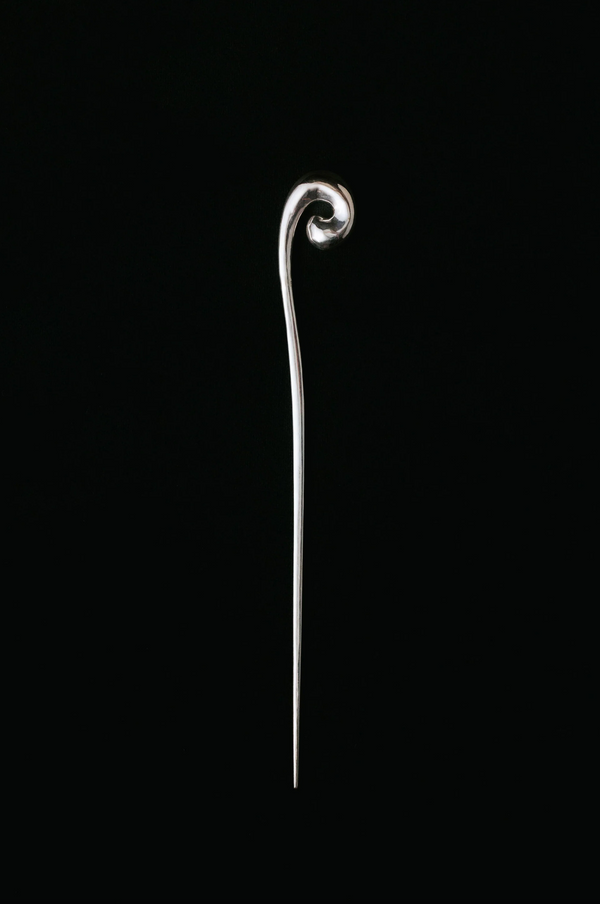 Spiral Hairpin: Silver