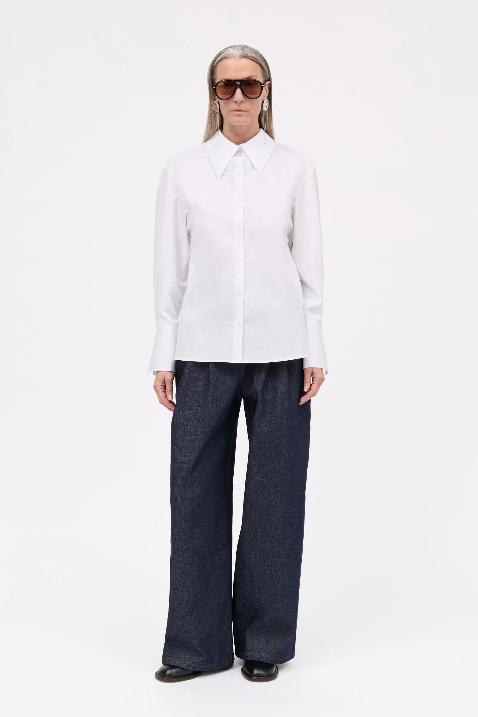 Sonora Poplin Shirt: White