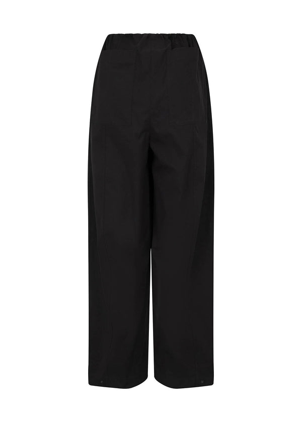 TANAKA TROUSER: BLACK TECH TAFFETA