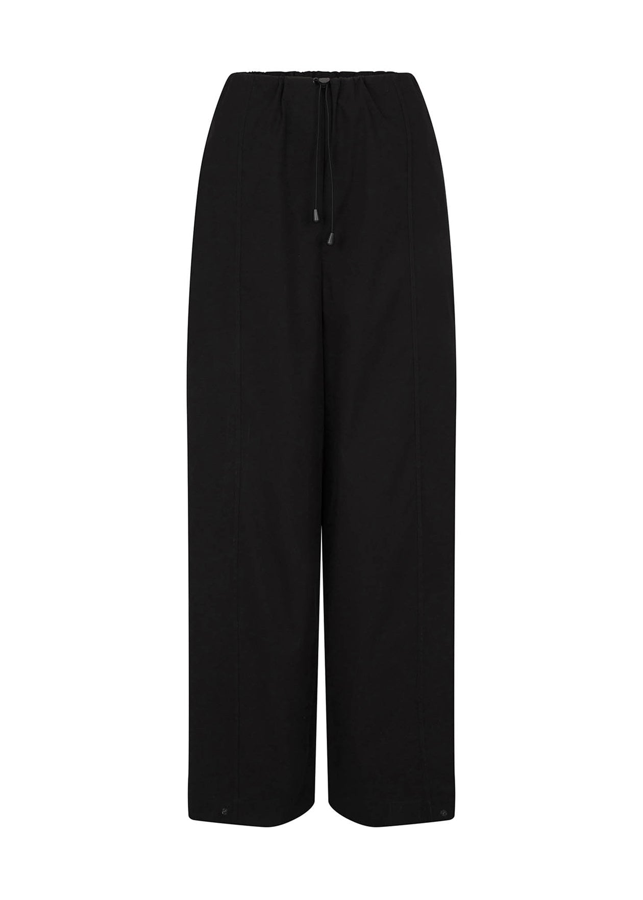 TANAKA TROUSER: BLACK TECH TAFFETA
