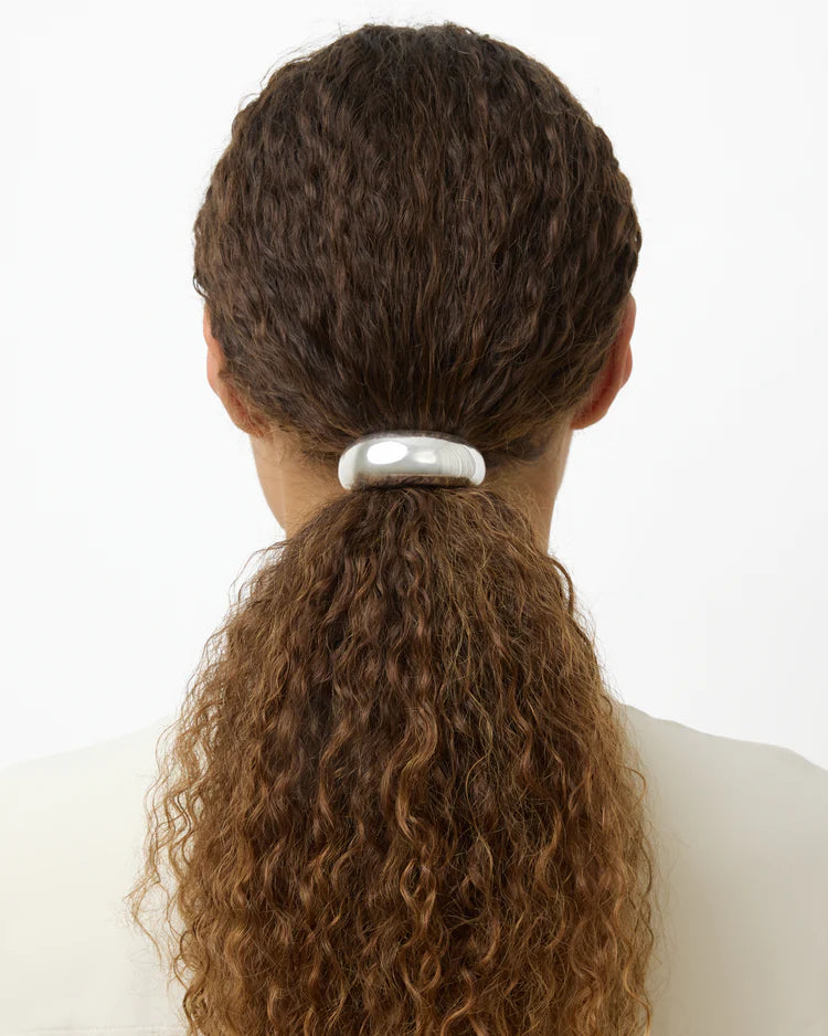 THE THEA HAIR TIE: SILVER