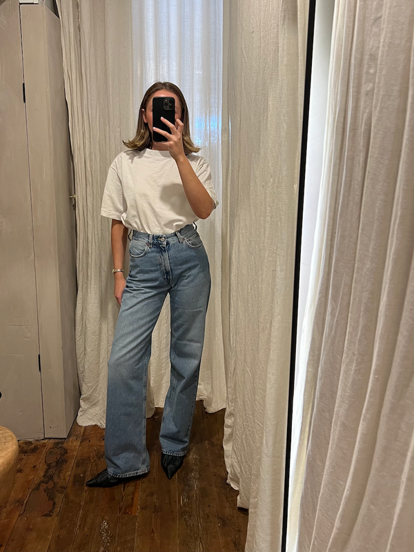 Wide Leg Denim: Light Blue