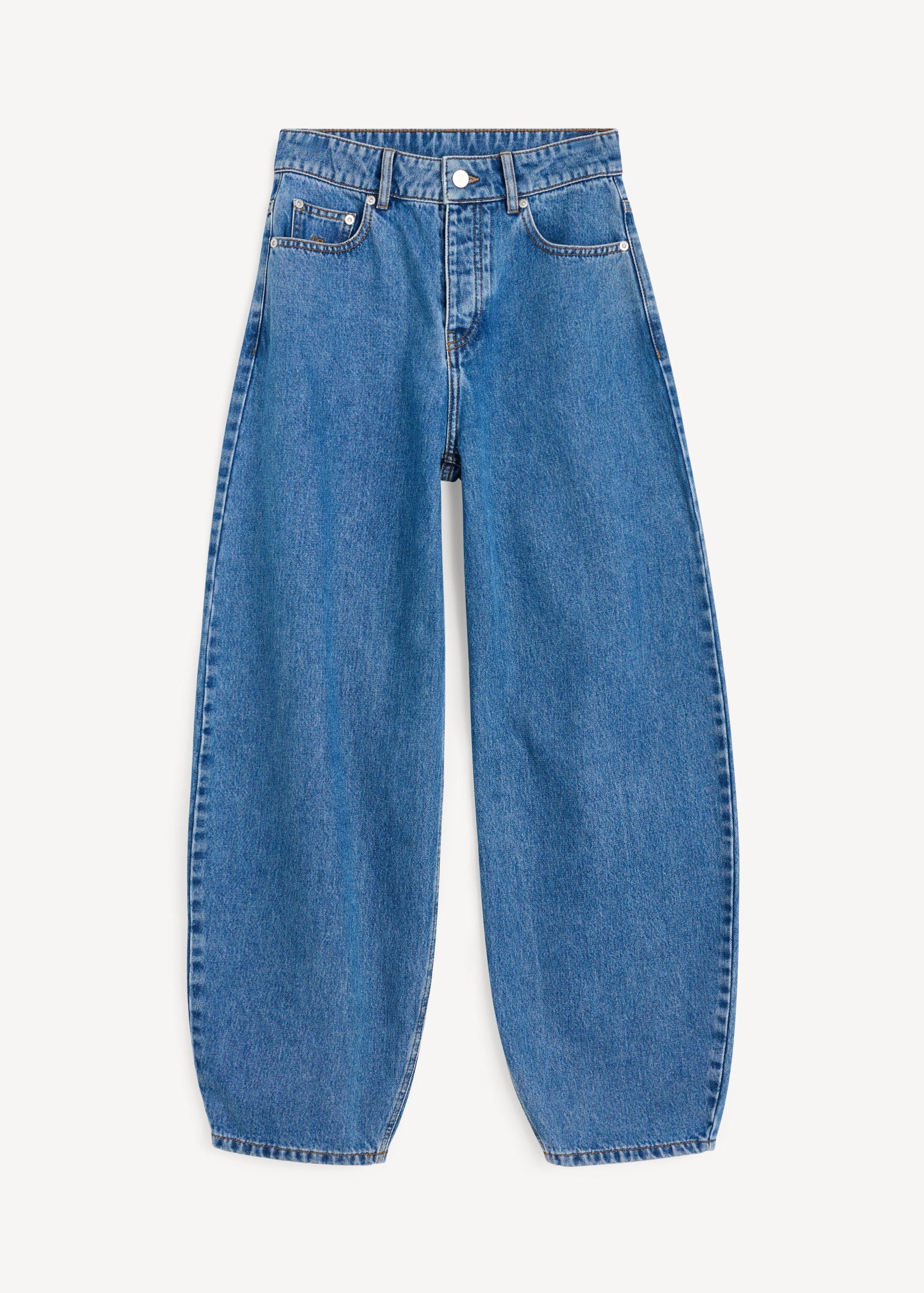 Dallas organic cotton jeans: mid denim blue