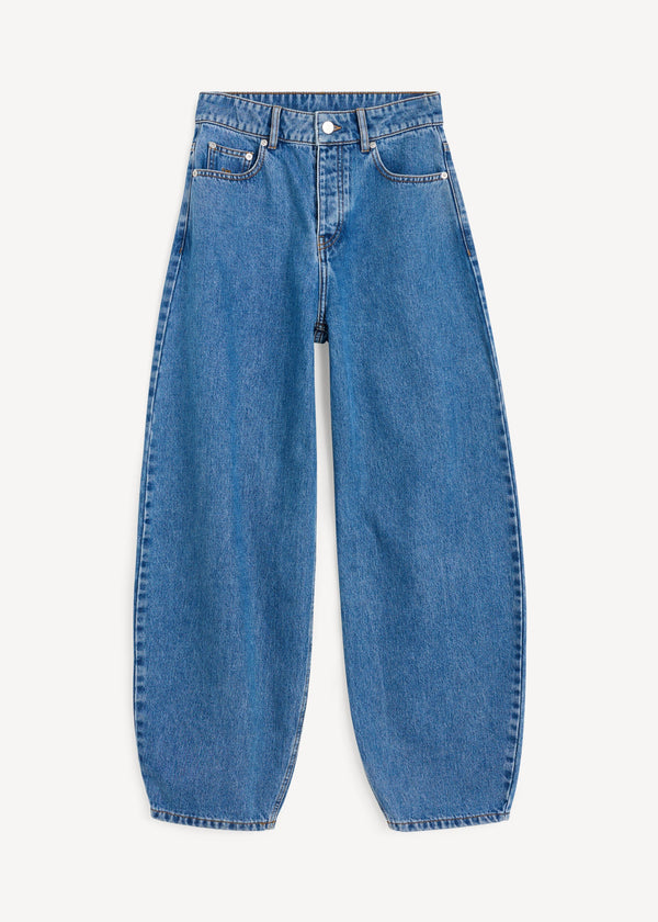Dallas organic cotton jeans: mid denim blue