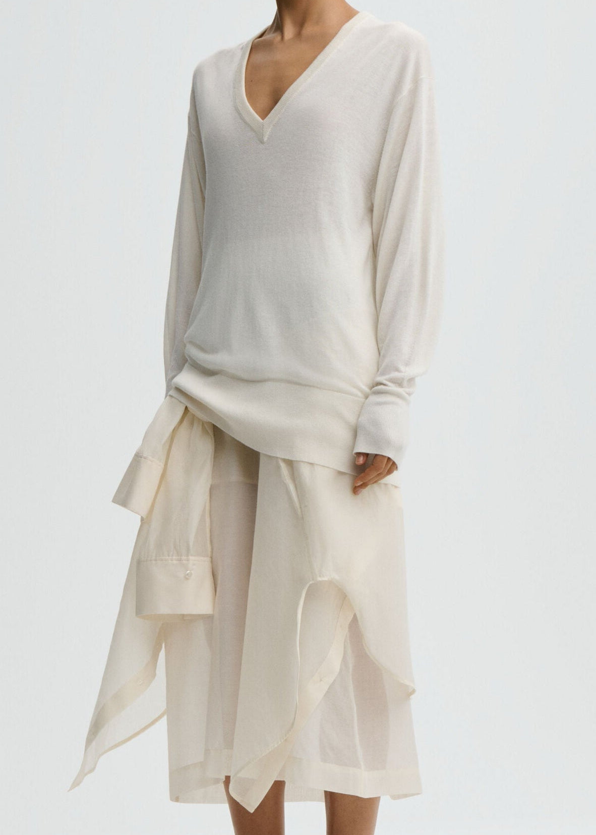 Derya sweater: Soft White