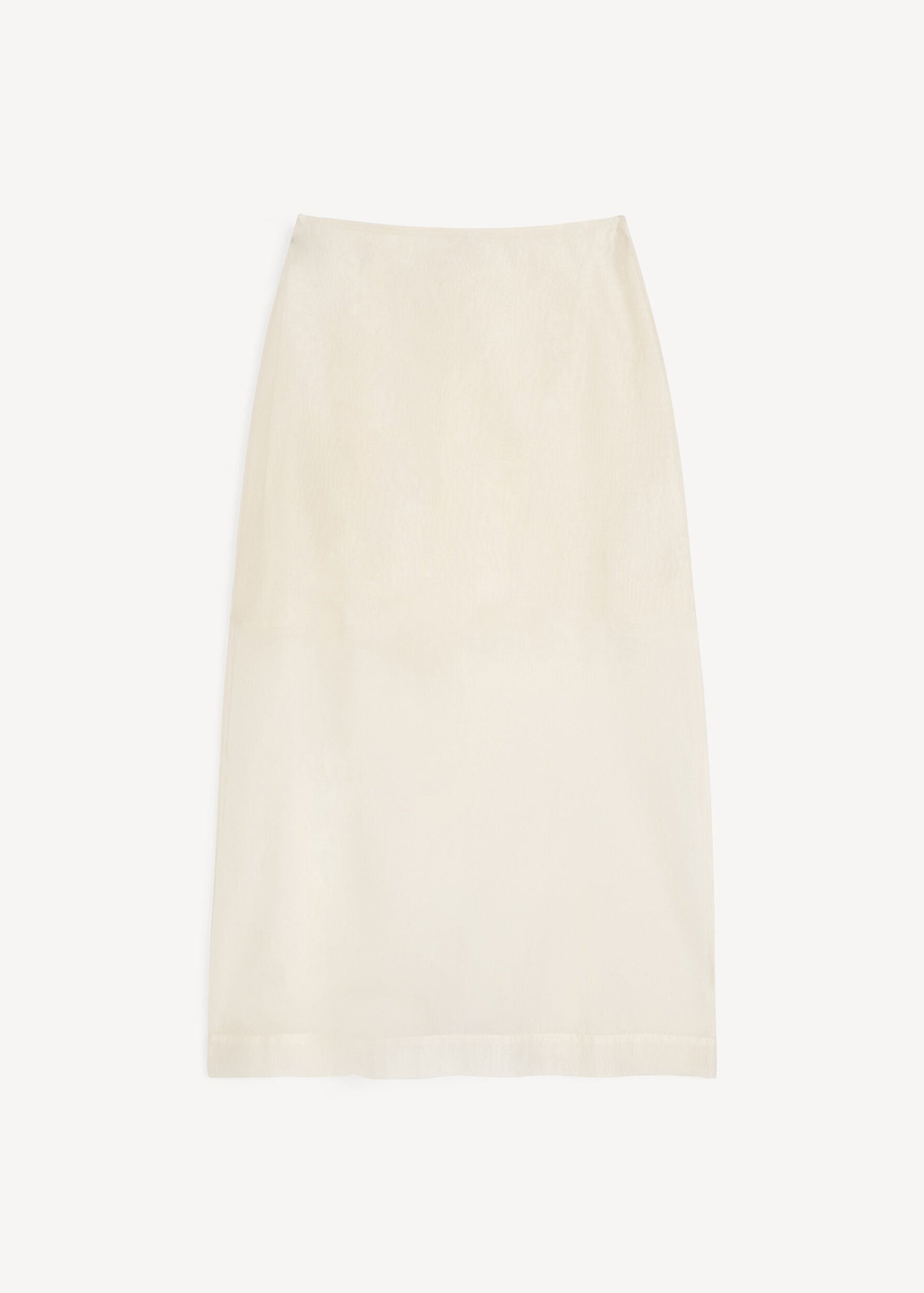 Esta silk organza skirt: Soft White