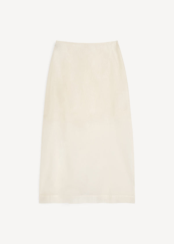 Esta silk organza skirt: Soft White