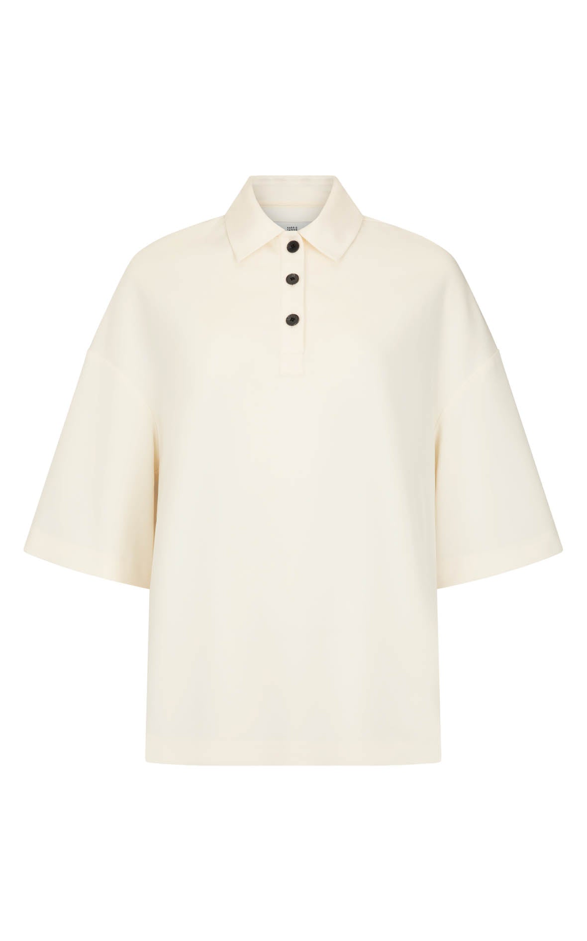 Short Sleeve Orwell Polo: Cream Sorona