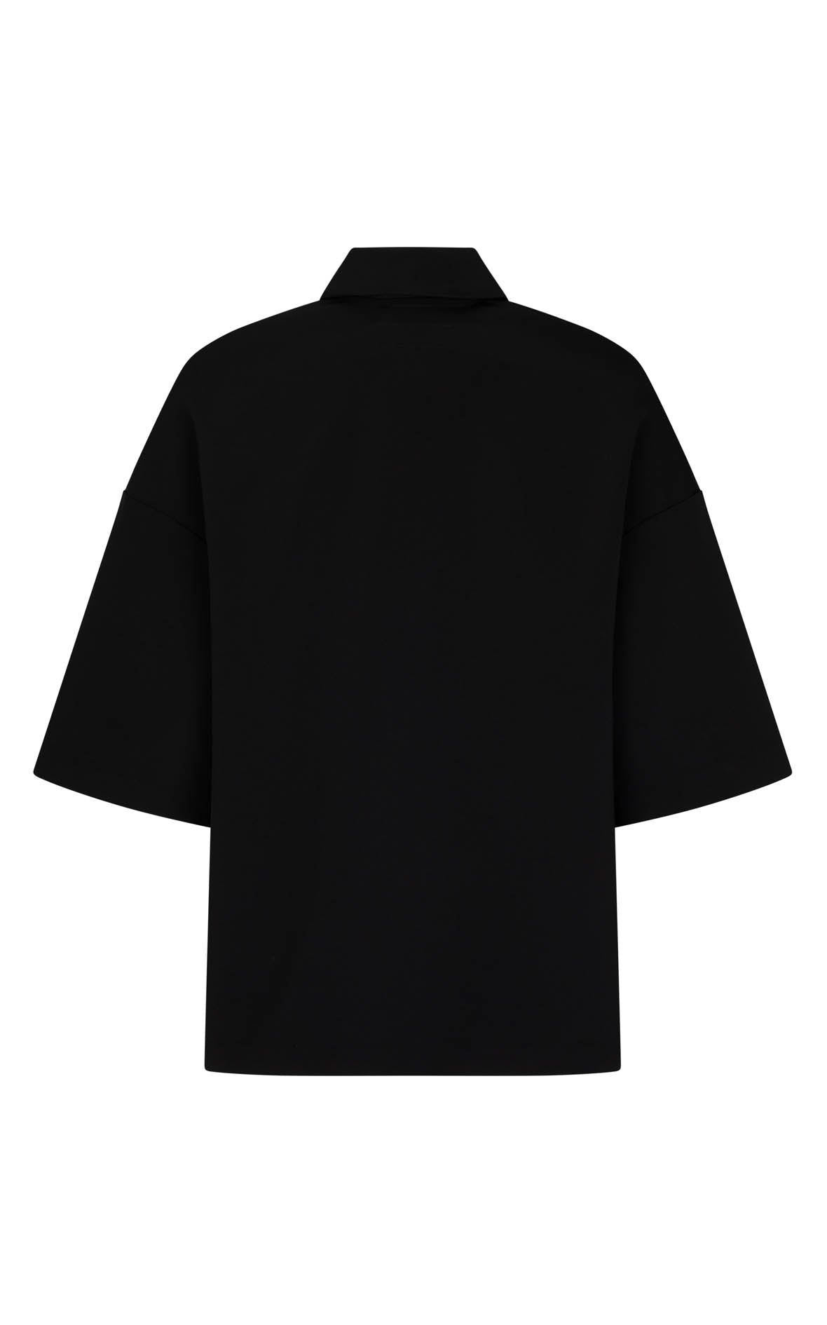 Short Sleeve Orwell Polo: Black Sorona