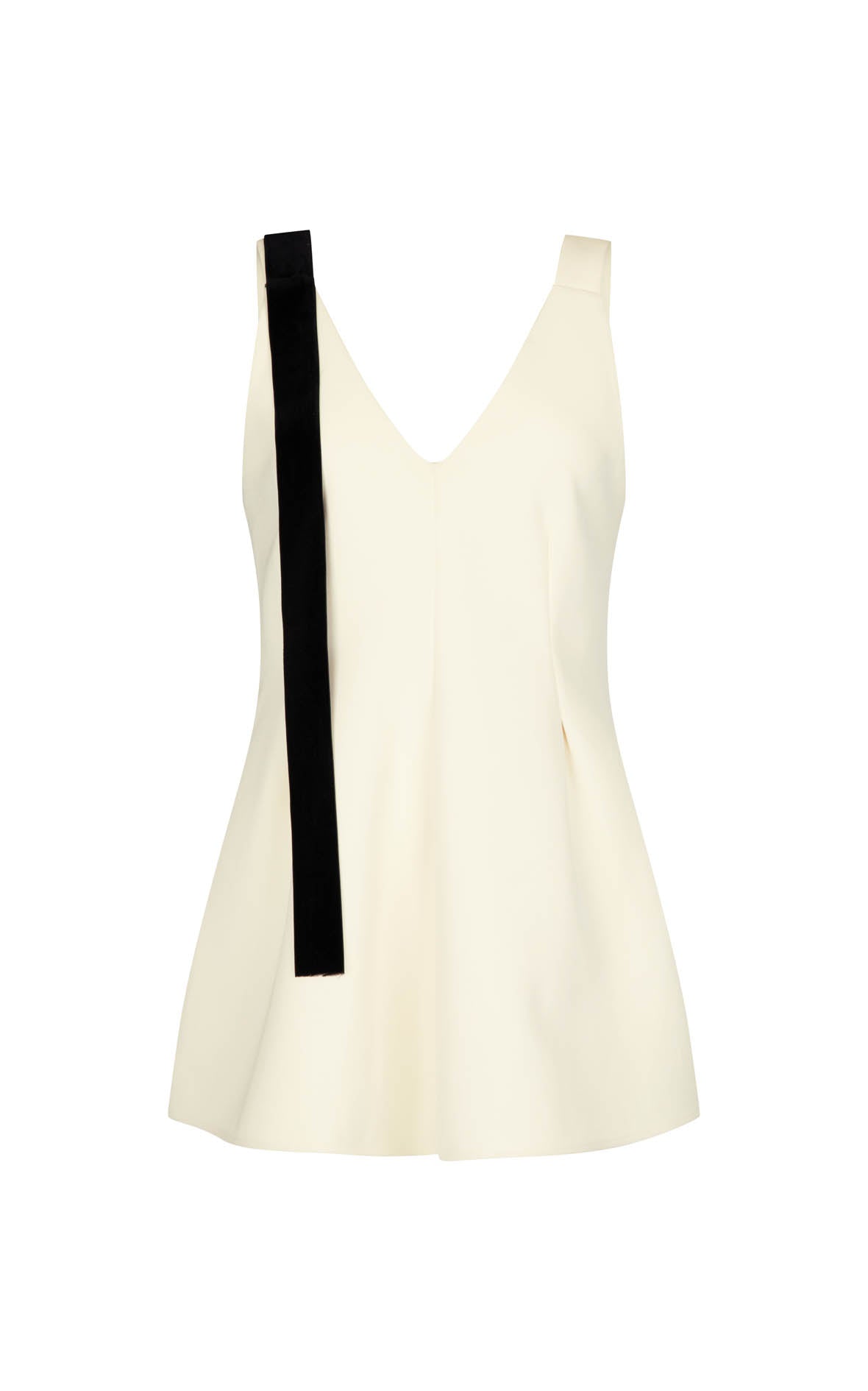 Lucinda Top: Bone Bonded Suiting