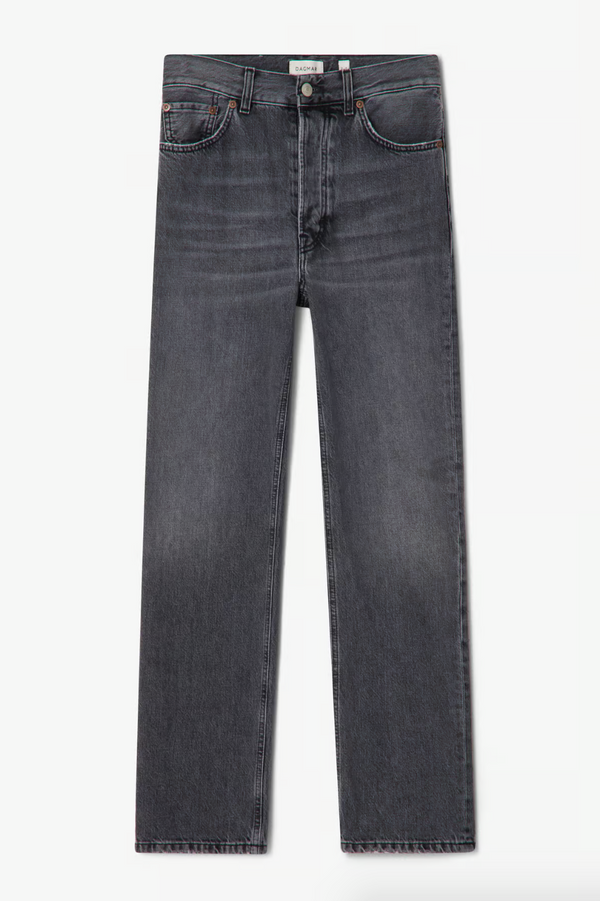 STRAIGHT LEG DENIM: Grey