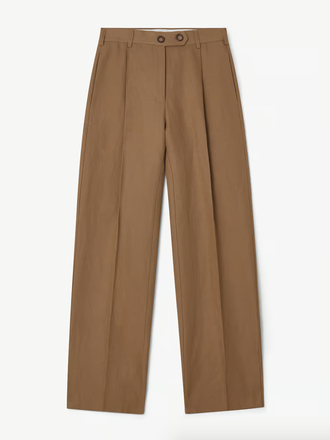 PLEATED TROUSERS: Warm Taupe