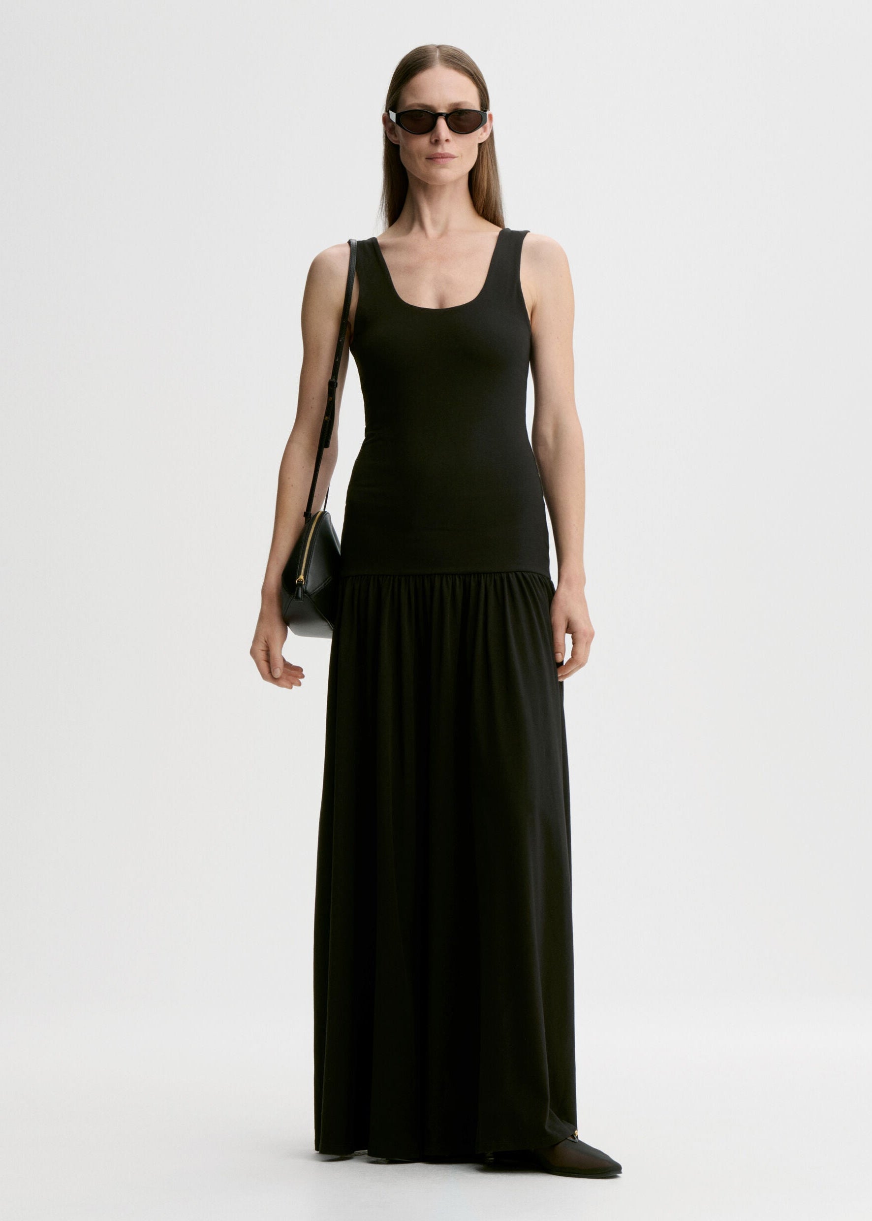 Marcielle maxi dress: black
