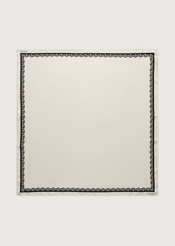 Olla silk scarf: soft white