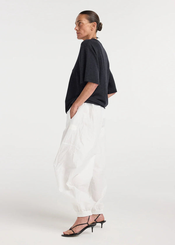 oversized merino t-shirt: anthracite melange