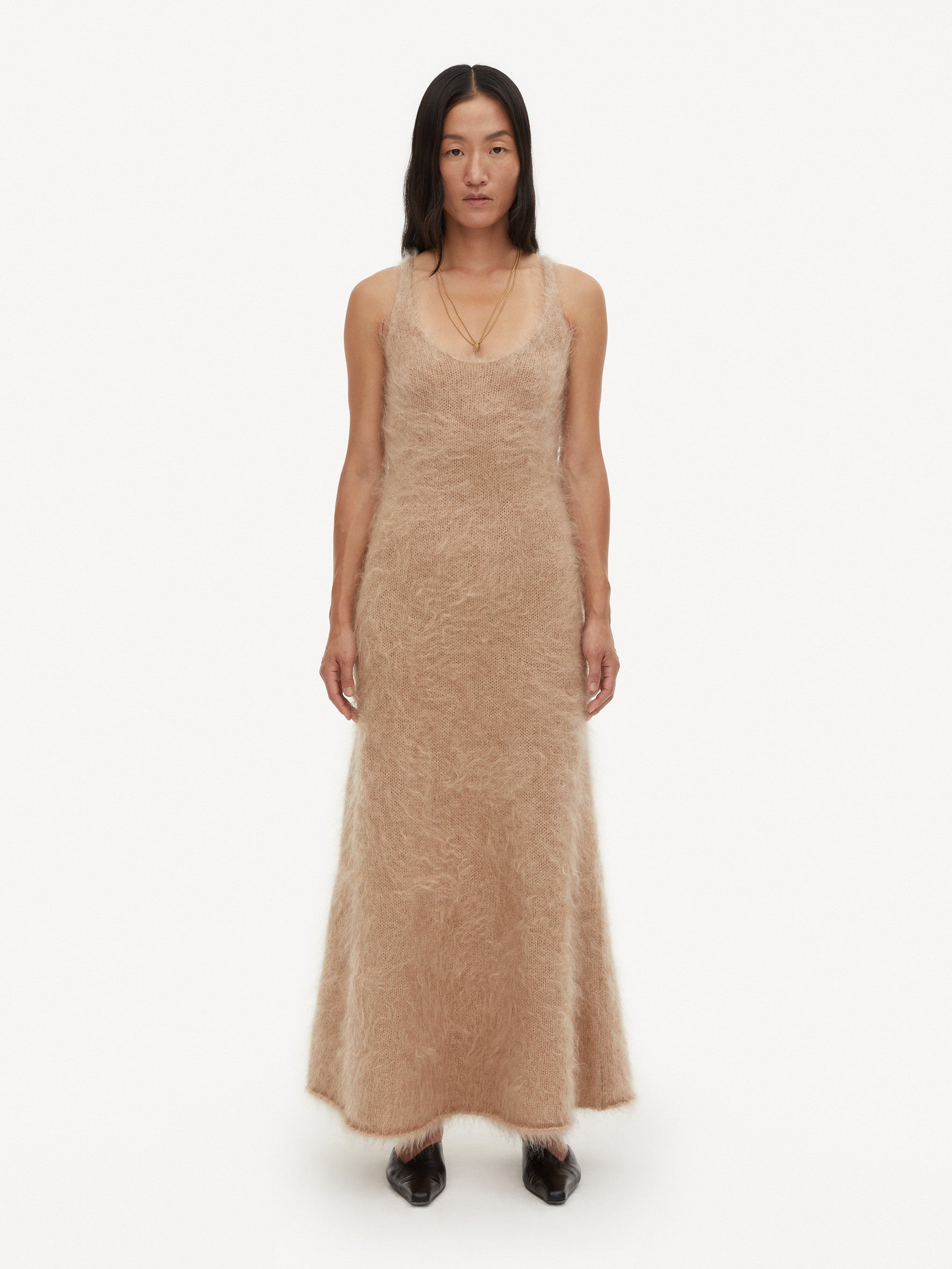 Marlee Maxi Dress: Twill Beige